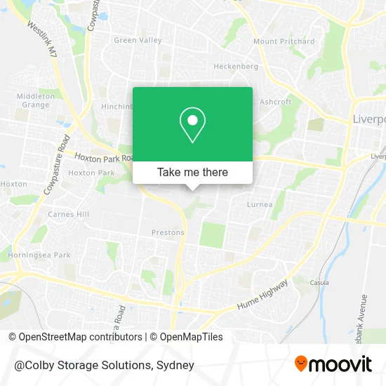 Mapa @Colby Storage Solutions