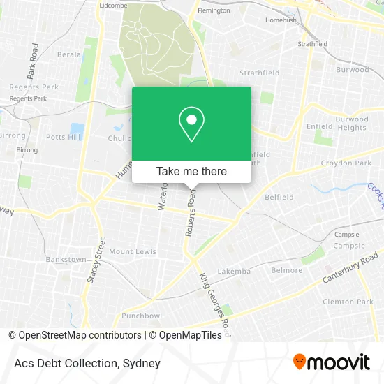 Acs Debt Collection map