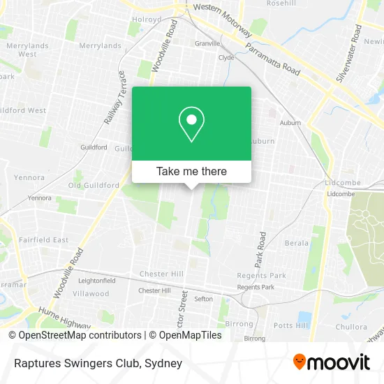 Raptures Swingers Club map