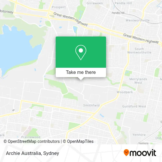 Mapa Archie Australia