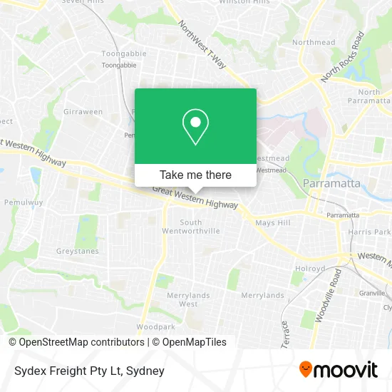Sydex Freight Pty Lt map