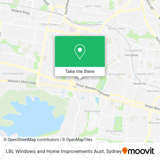LBL Windows and Home Improvements Aust map