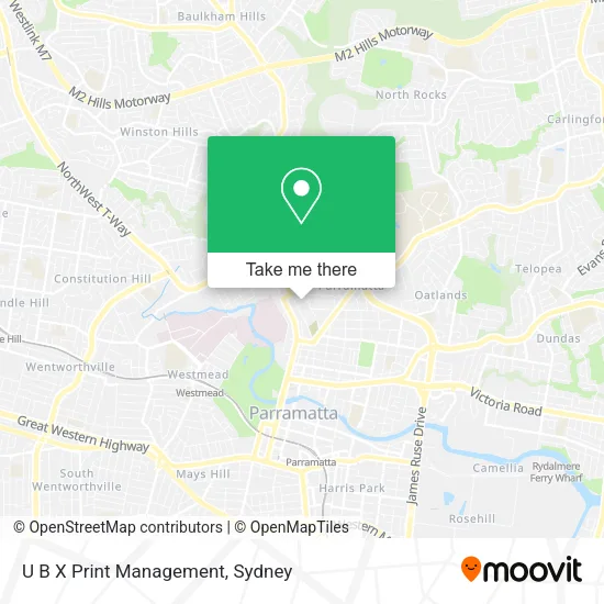 U B X Print Management map