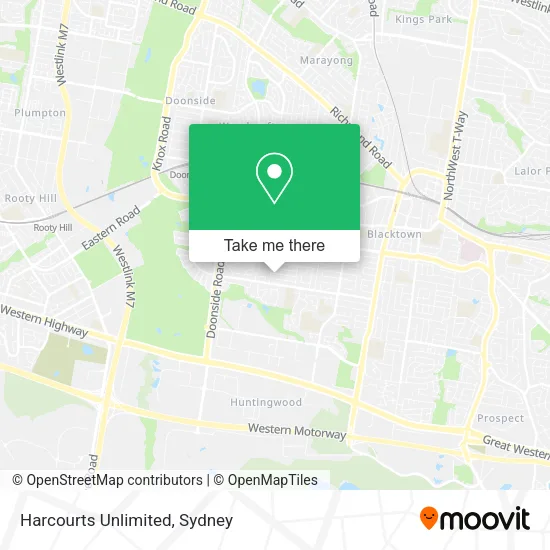 Harcourts Unlimited map