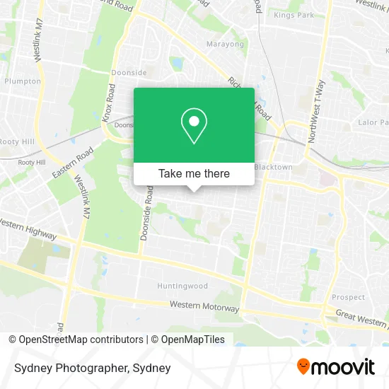 Sydney Photographer map