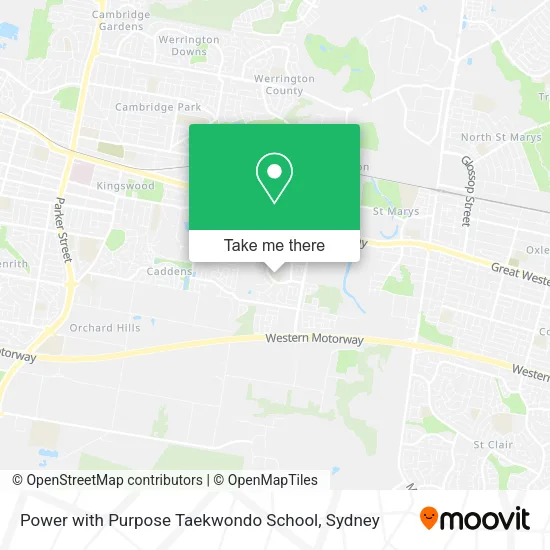 Power with Purpose Taekwondo School map