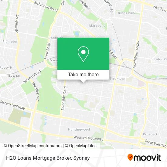 H2O Loans Mortgage Broker map