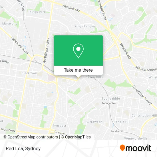 Red Lea map
