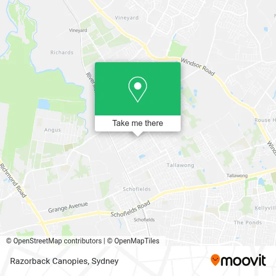 Razorback Canopies map