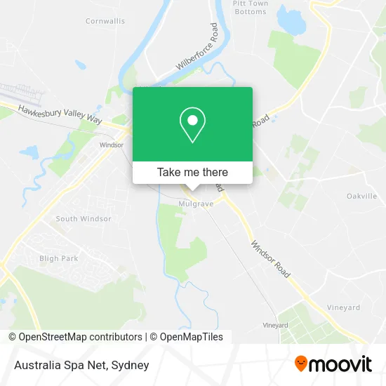 Australia Spa Net map