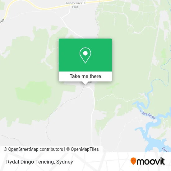 Mapa Rydal Dingo Fencing