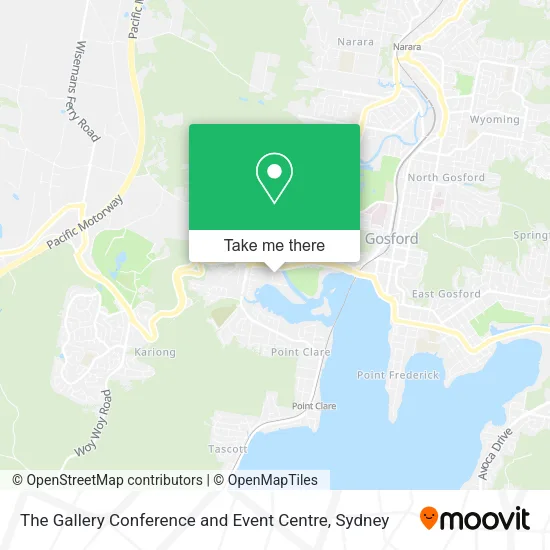 The Gallery Conference and Event Centre map