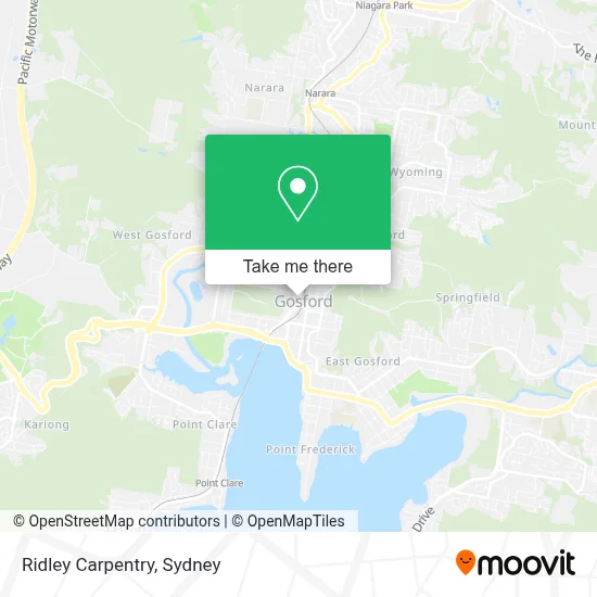 Mapa Ridley Carpentry