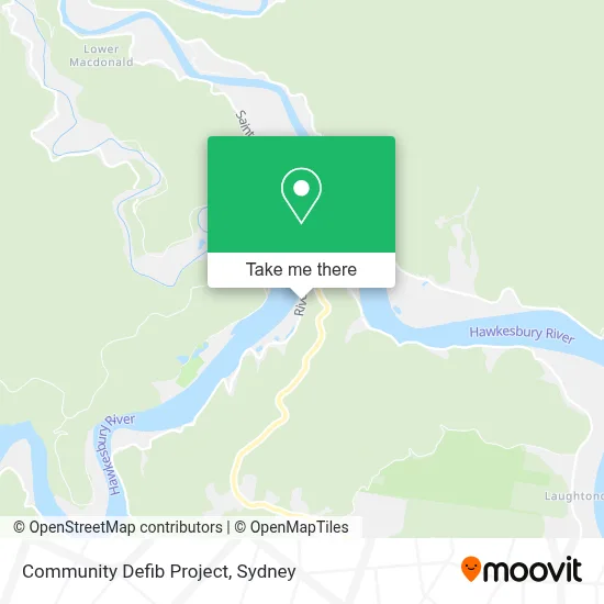 Community Defib Project map