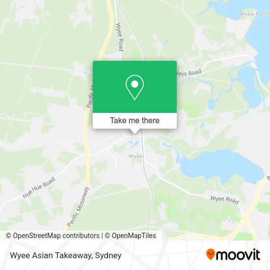 Wyee Asian Takeaway map