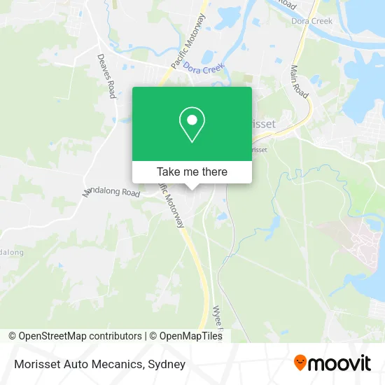 Morisset Auto Mecanics map