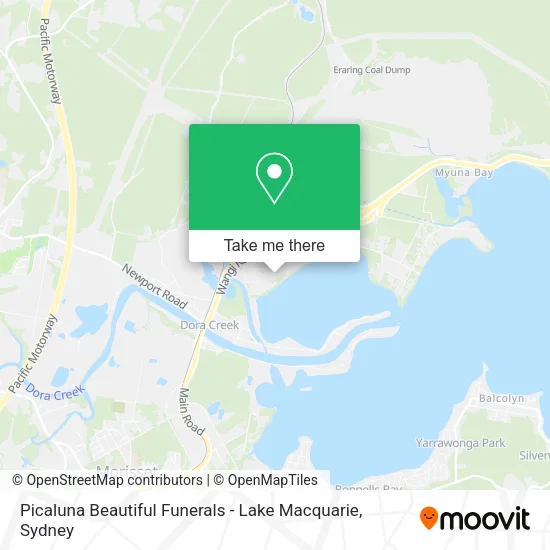 Picaluna Beautiful Funerals - Lake Macquarie map