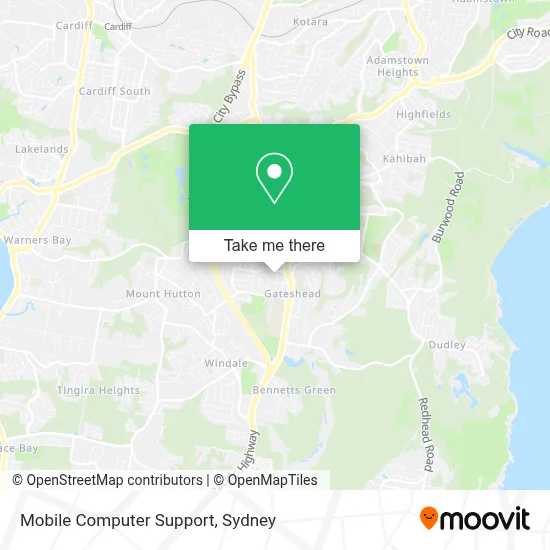 Mobile Computer Support map