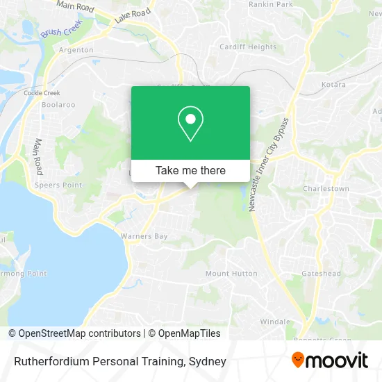 Rutherfordium Personal Training map