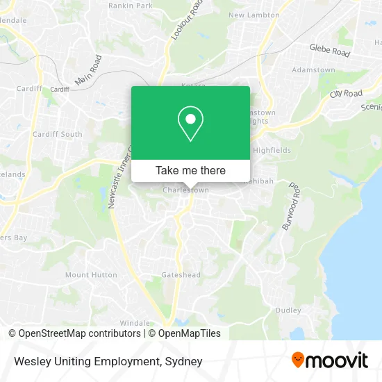 Wesley Uniting Employment map