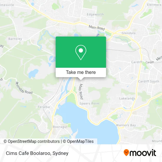 Cims Cafe Boolaroo map
