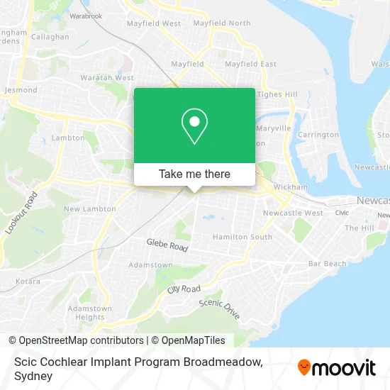 Mapa Scic Cochlear Implant Program Broadmeadow