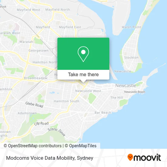 Modcoms Voice Data Mobility map