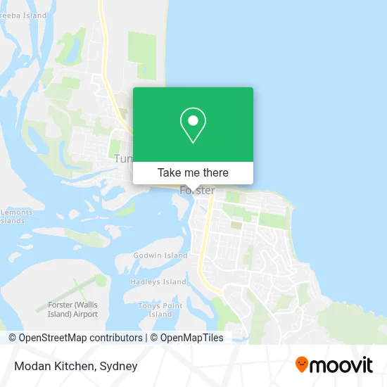 Modan Kitchen map