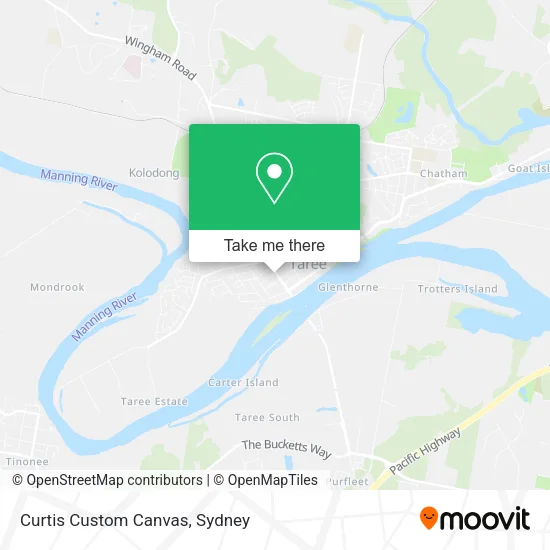 Curtis Custom Canvas map