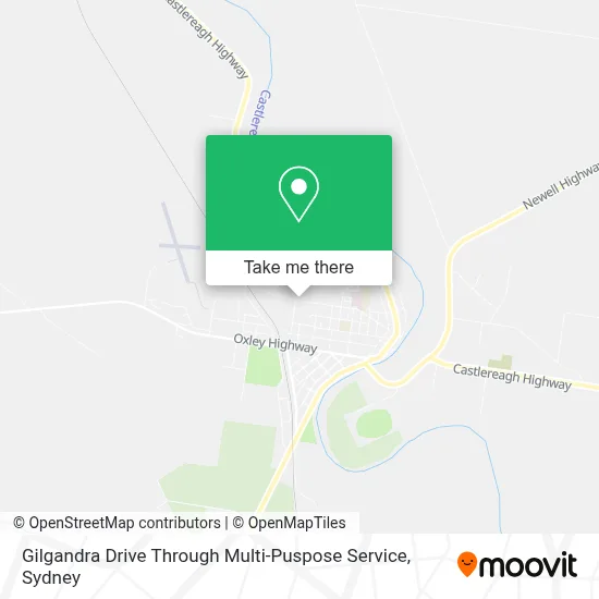 Mapa Gilgandra Drive Through Multi-Puspose Service