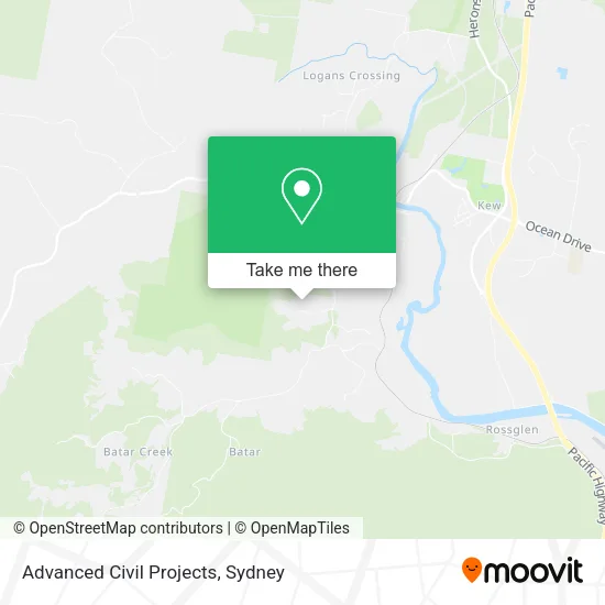 Advanced Civil Projects map