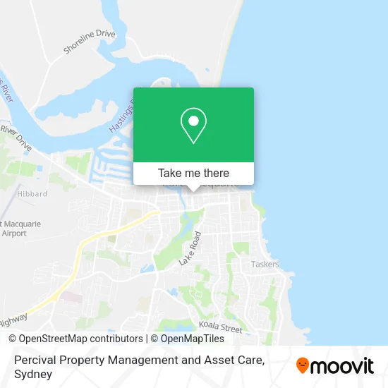 Percival Property Management and Asset Care map