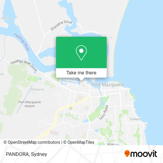 PANDORA map