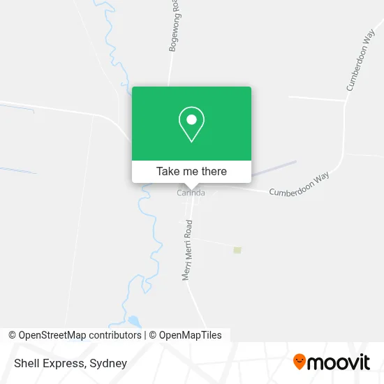 Mapa Shell express
