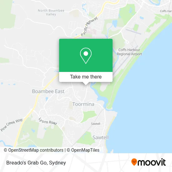 Breado's Grab Go map