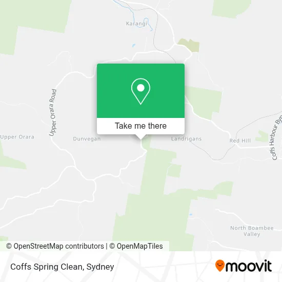 Coffs Spring Clean map