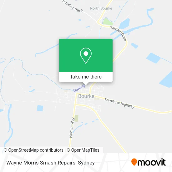 Wayne Morris Smash Repairs map