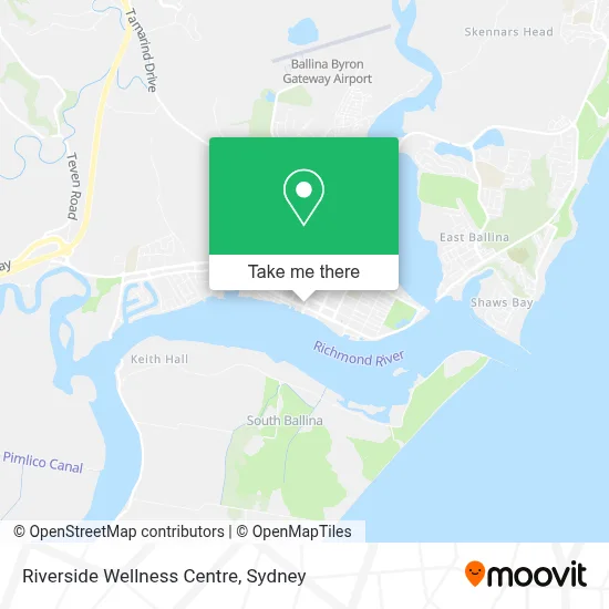 Mapa Riverside Wellness Centre