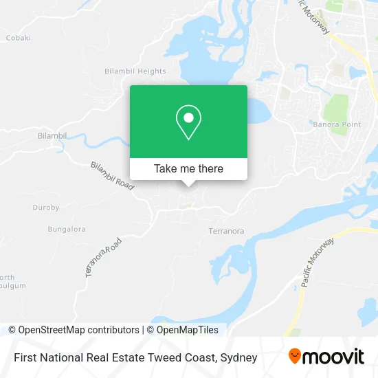 First National Real Estate Tweed Coast map