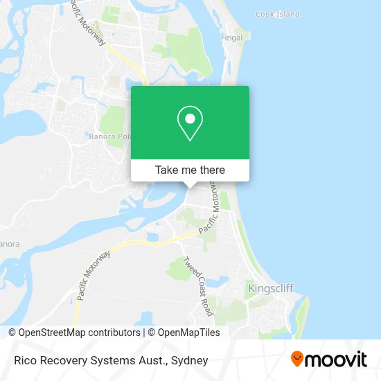 Mapa Rico Recovery Systems Aust.