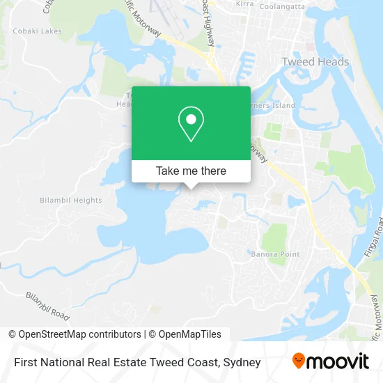 First National Real Estate Tweed Coast map