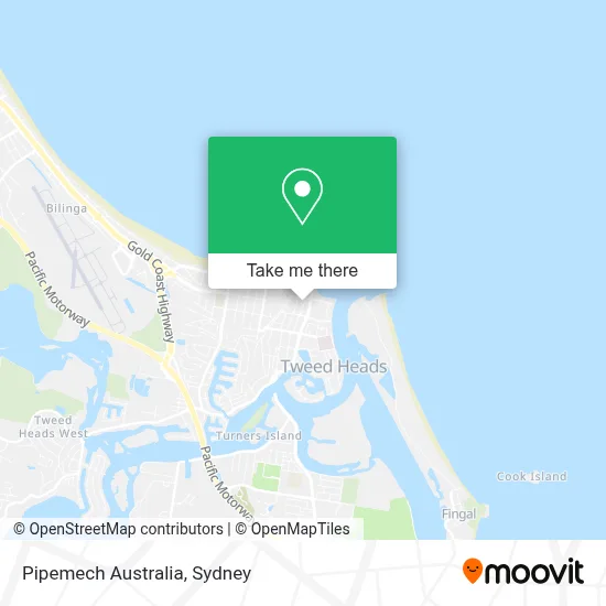 Mapa Pipemech Australia