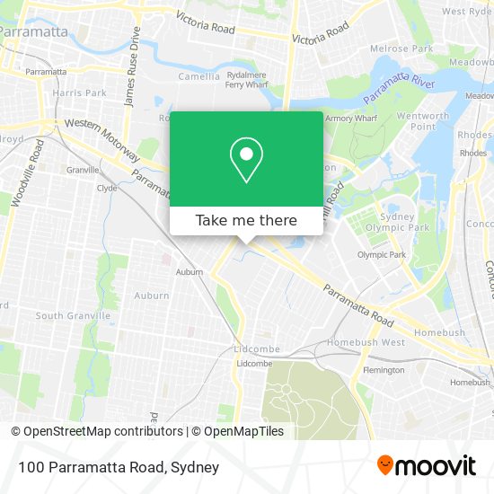 Mapa 100 Parramatta Road