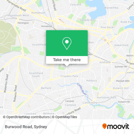 Burwood Road map