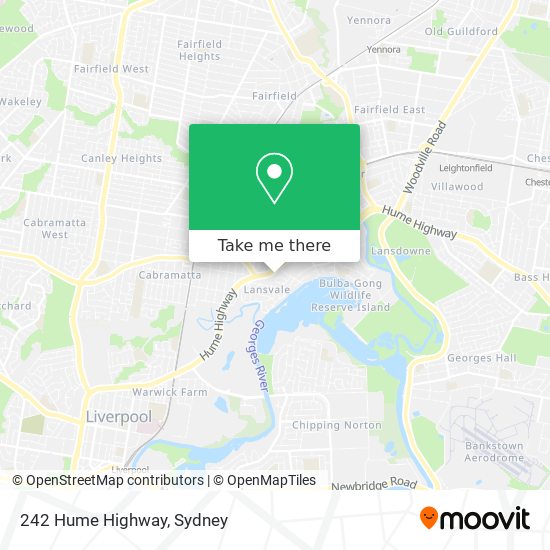 242 Hume Highway map