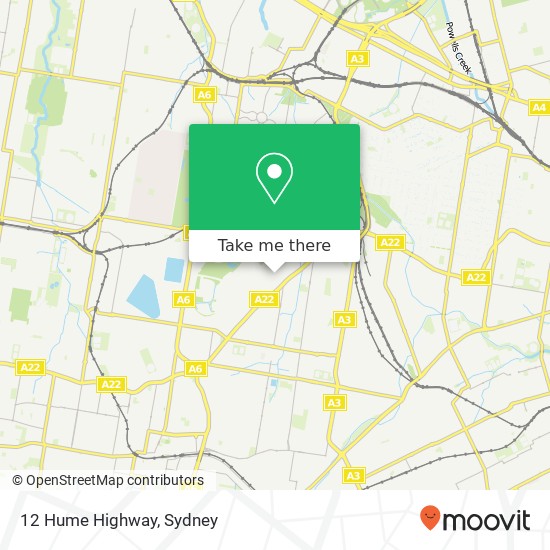 12 Hume Highway map