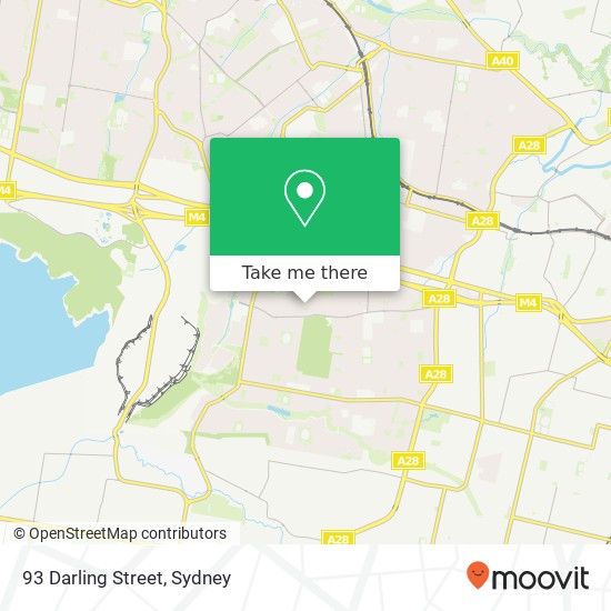 93 Darling Street map