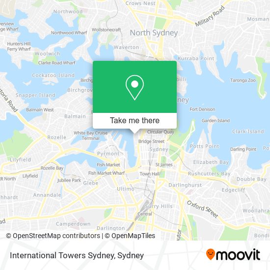 Mapa International Towers Sydney