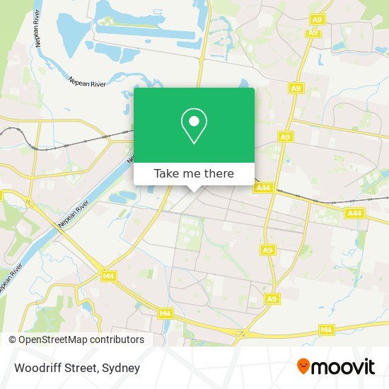 Mapa Woodriff Street