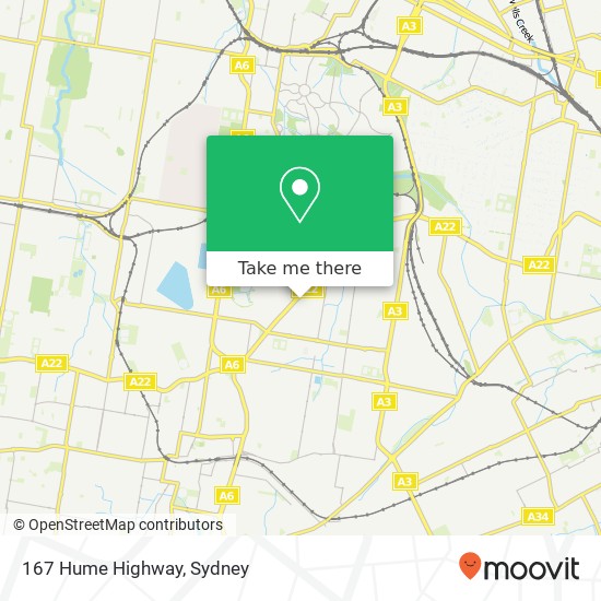 167 Hume Highway map